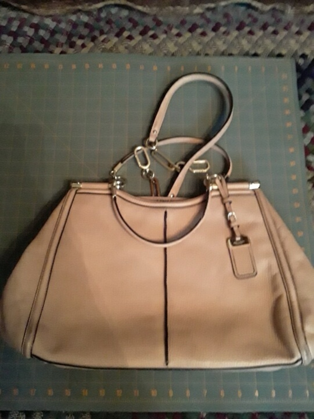 Coach Madison Pinnacle Caroline Leather Satchel Salmon 32378 gold 2012